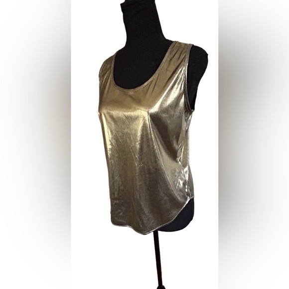 🌟VTG! BENTLEY! GOLD LAME TOP!!🌟 RARE!!!! ULTRA COOL VTG 70S-80S! DISCO!!⭐️ - Picture 7 of 16
